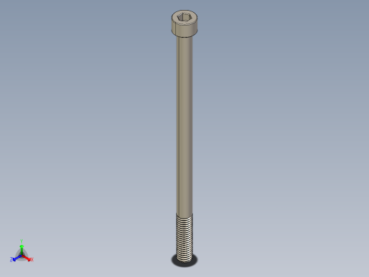 Screw_DIN_912_M8x140_A2.STEP公制内六角螺钉