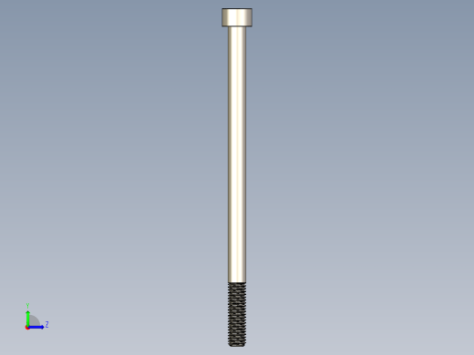 Screw_DIN_912_M8x140_A2.STEP公制内六角螺钉左视缩略图