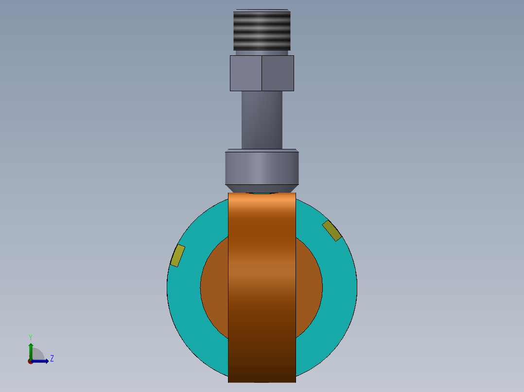焊接式液压缸（带特殊前、后安装孔）55x30x225 mm左视图