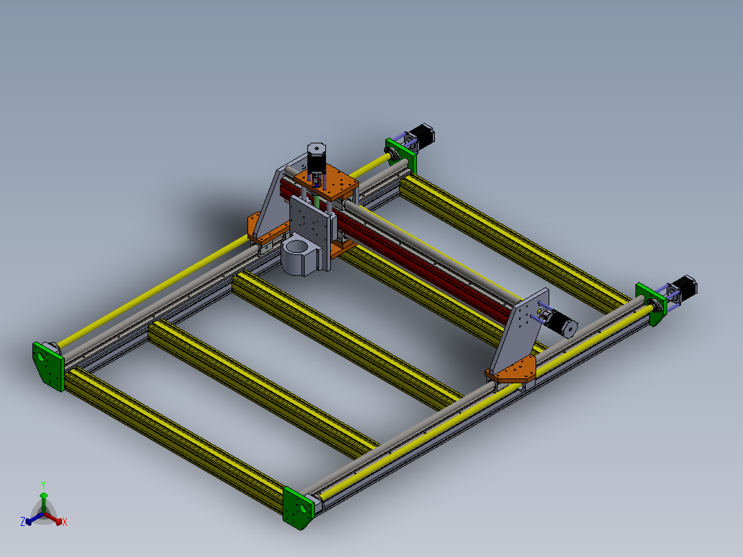 Maxi CNC 1500x1000正等轴测图