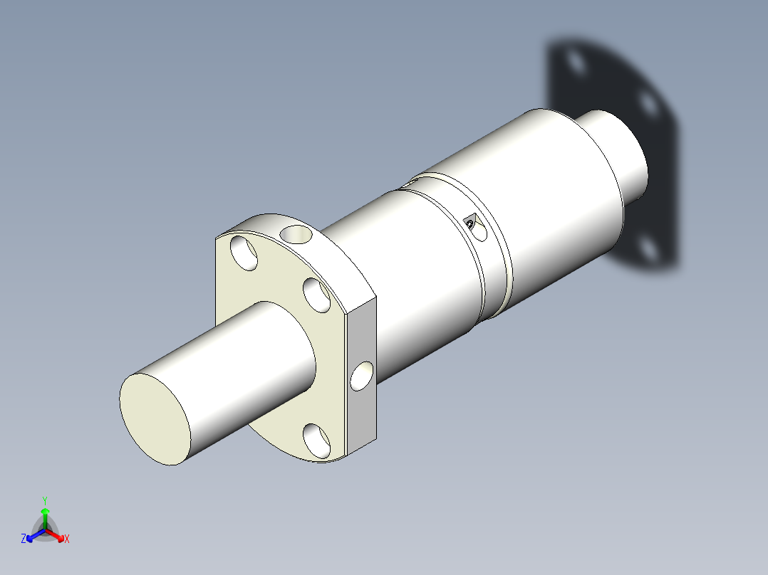 DFI滚珠丝杆正等轴测图