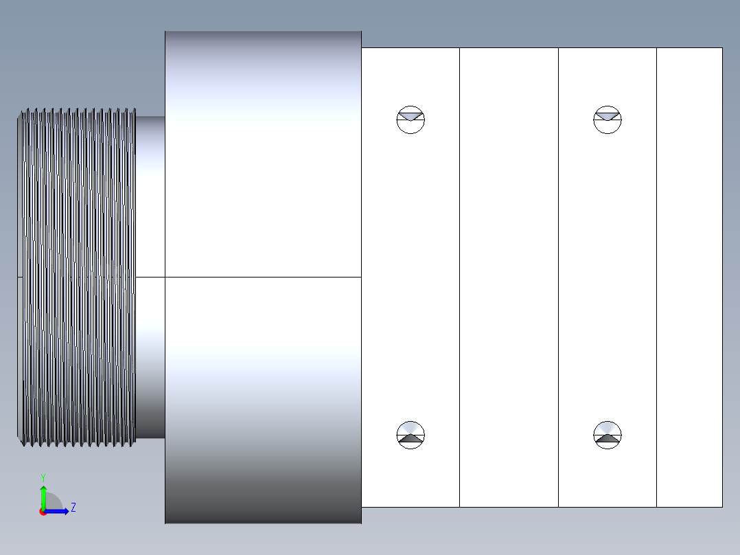 B3004631-PVC挤出模左视图