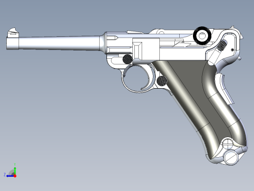 手枪左轮冲锋枪老式狙击步枪设计3D图纸luger-mod-1904-1 4 STP右视缩略图