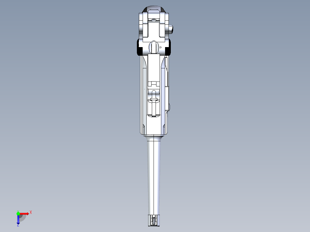 手枪左轮冲锋枪老式狙击步枪设计3D图纸luger-mod-1904-1 4 STP俯视图