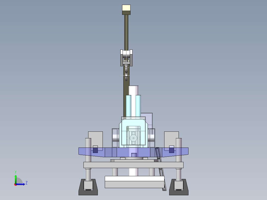 压桩机模型左视图
