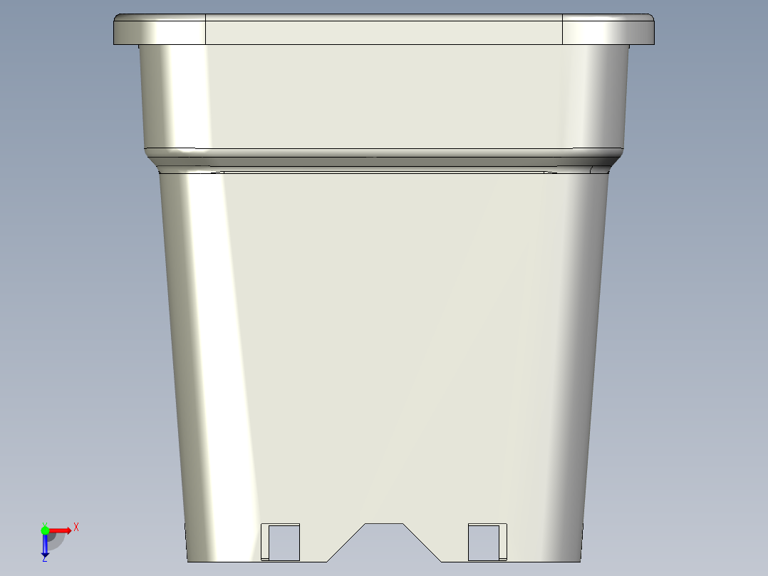 11升种植花盆俯视图