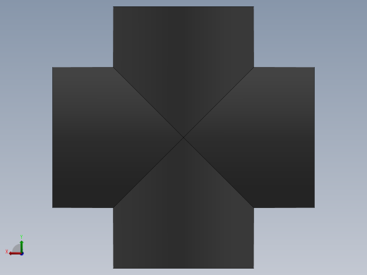 Cross DN200 PN10 U-PVC后视缩略图