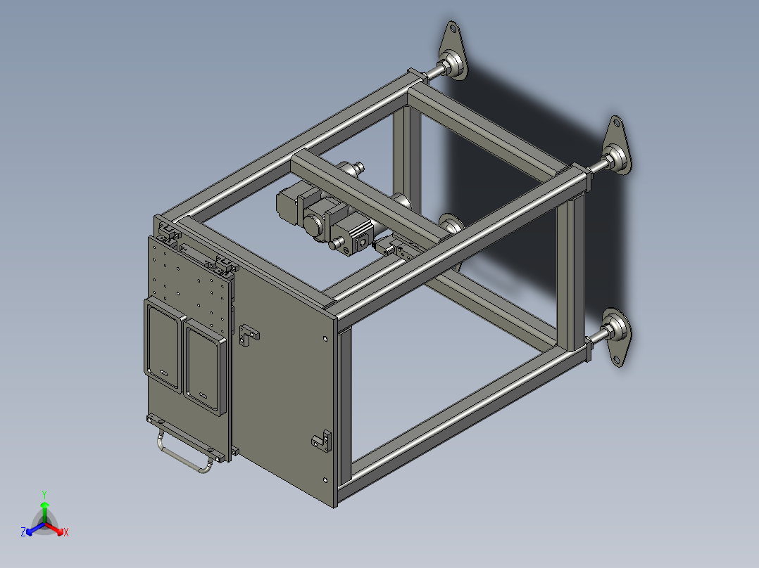 物料中转架主视图