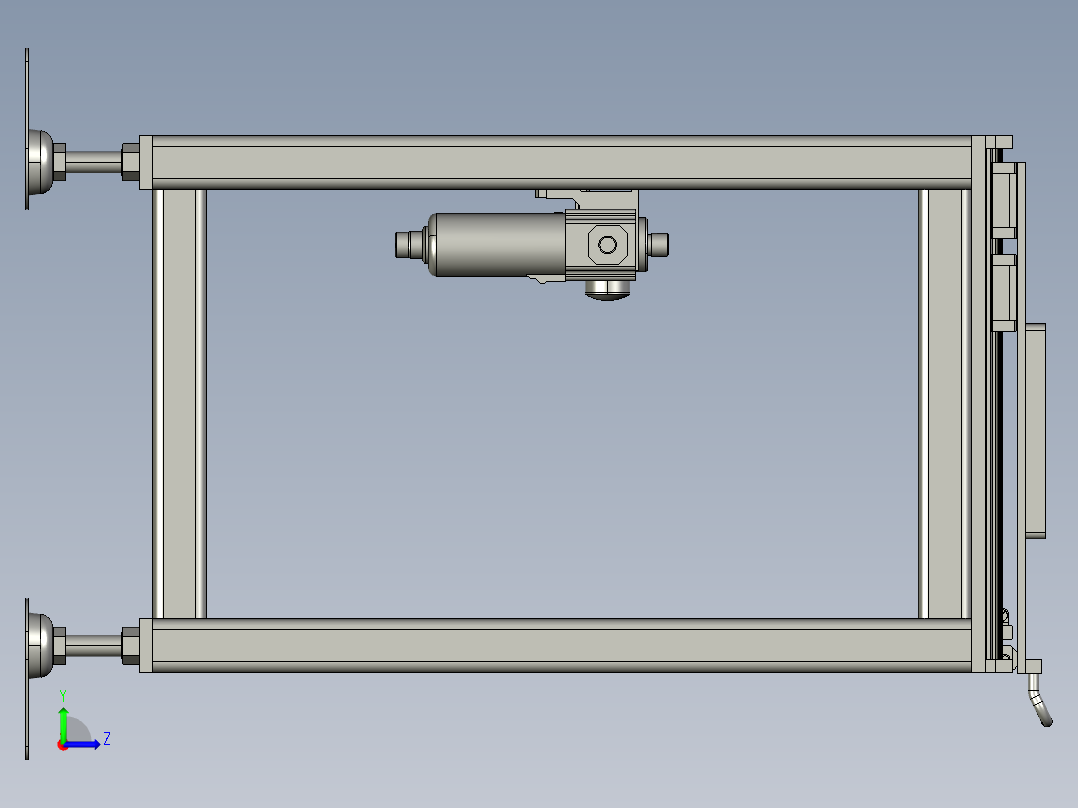 物料中转架左视图