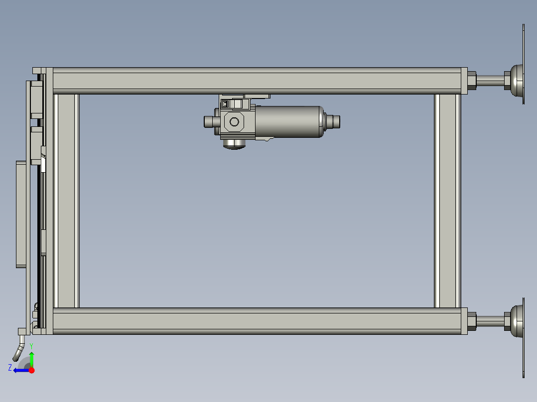 物料中转架右视图
