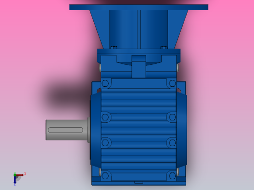 S57ZP蜗轮蜗杆减速机S57-16-M1-B-P90俯视缩略图