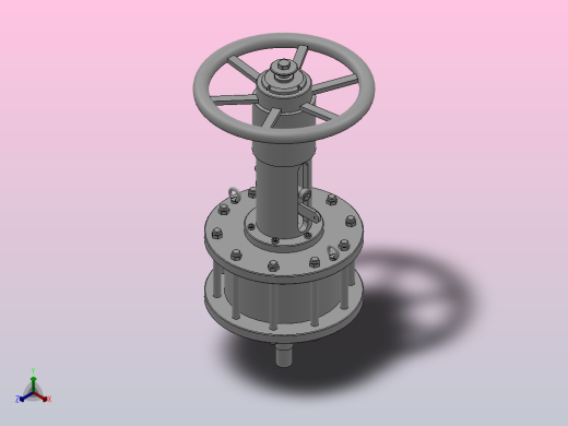 双作用执行机构-TM1简易顶装手轮机构[ZH160DA-1P]