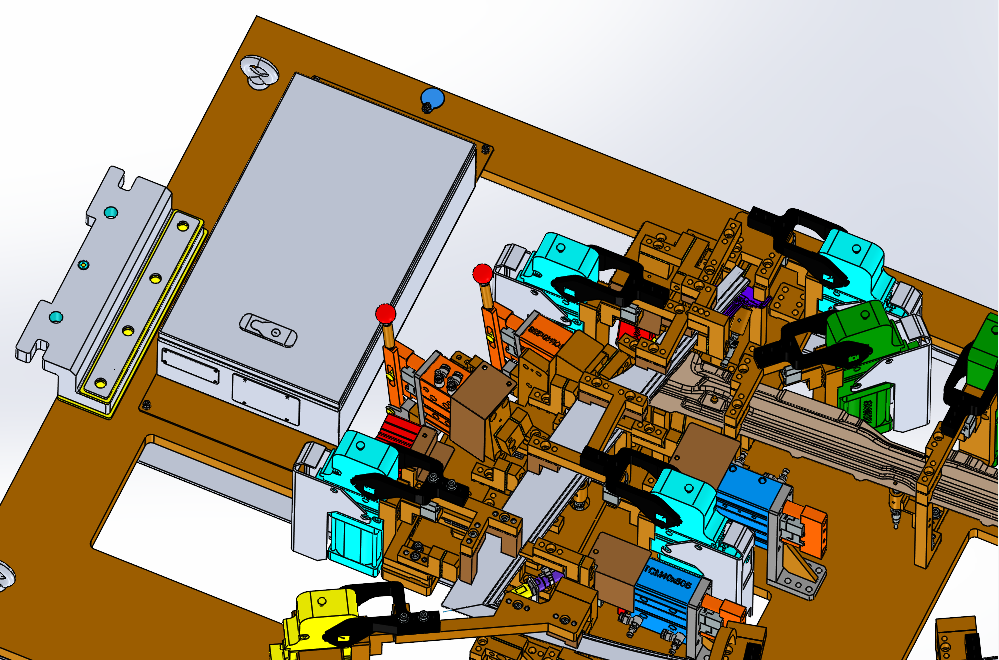 汽车门窗框焊接夹具