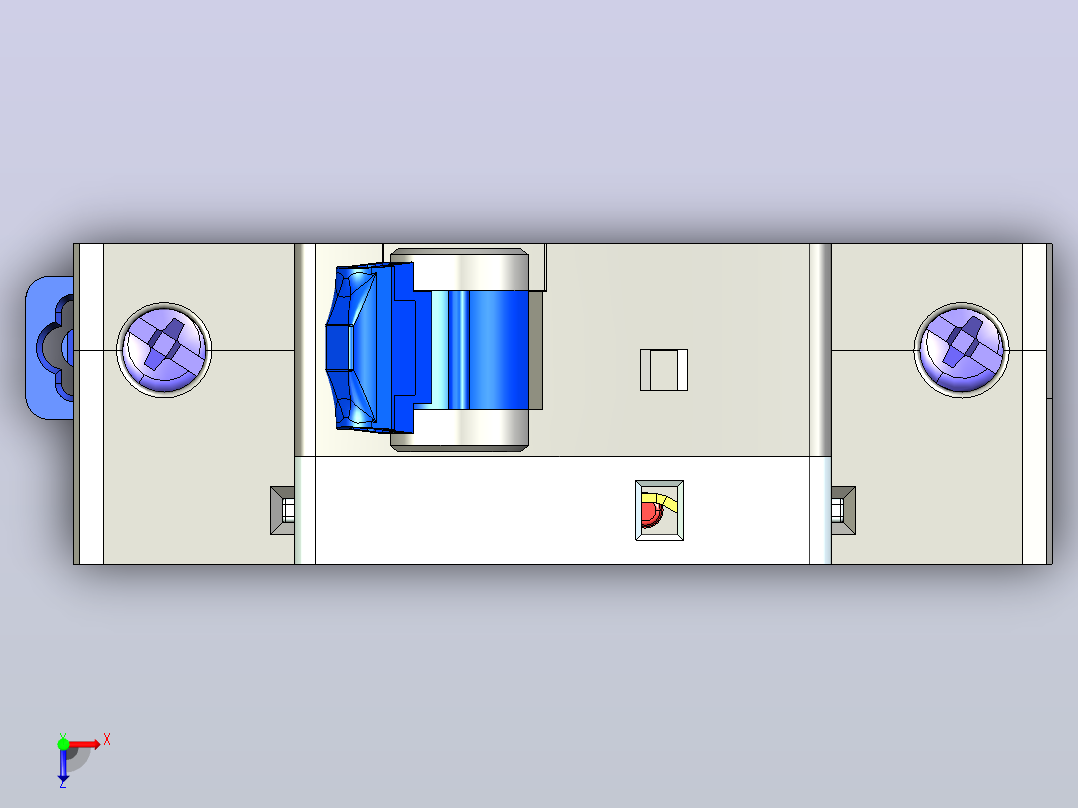 NUH-40B 1P电涌保护器三维模型202404俯视图