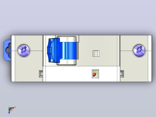 NUH-40B 1P电涌保护器三维模型202404俯视缩略图