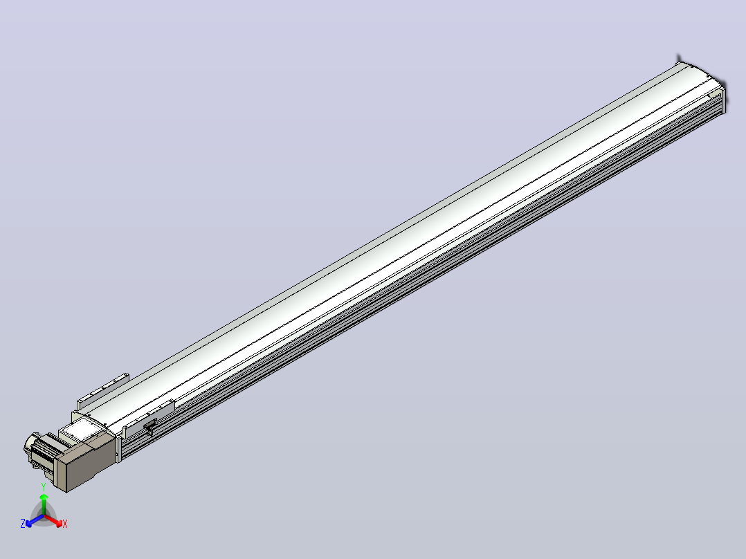 皮带直线轴半封闭可选导轨TPA-HNB-220D-176-L2450-MR-C-P1K-N3主视图