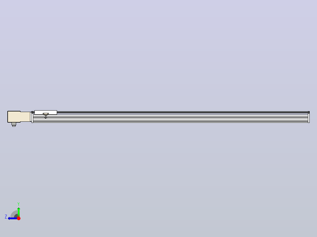 皮带直线轴半封闭可选导轨TPA-HNB-220D-176-L2450-MR-C-P1K-N3右视图