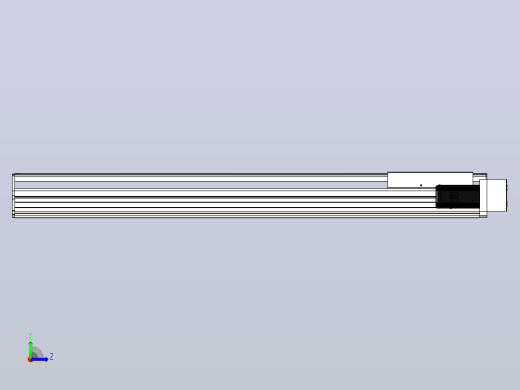 SYS22-950-BR-400W滚珠花健、支撑座、滚珠丝杠、交叉导轨、直线模组左视缩略图