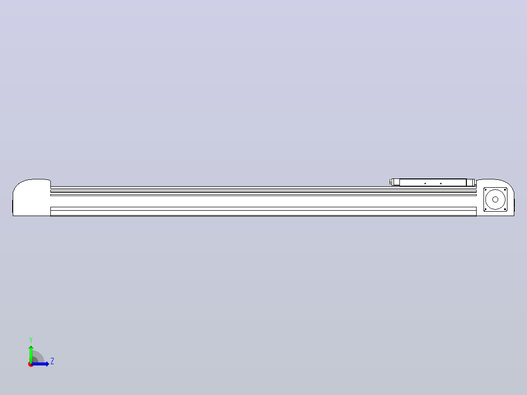 带式直线轴半闭式TPA-ONB-80-170-L850-DL-J60-N3左视图