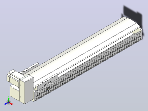 皮带直线轴半封闭可选导轨TPA-HNB-202D-140-L700-RU-C-P75-N3主视缩略图