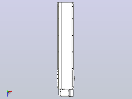 皮带直线轴半封闭可选导轨TPA-HNB-202D-140-L700-RU-C-P75-N3俯视缩略图