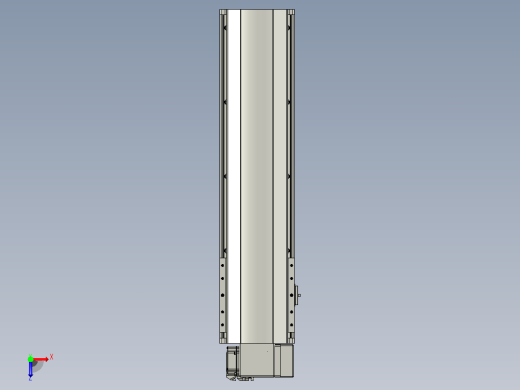 皮带直线轴半封闭可选导轨TPA-HNB-202D-140-L550-RP-C-P75-N3俯视缩略图