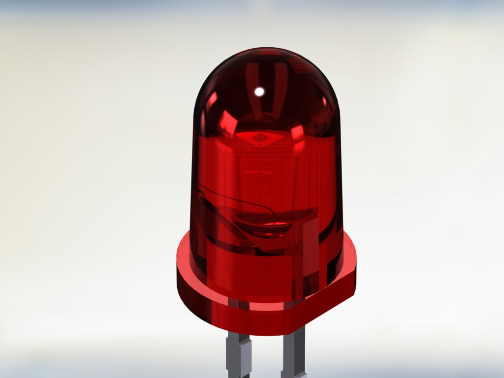 LED 5mm 白色 模型