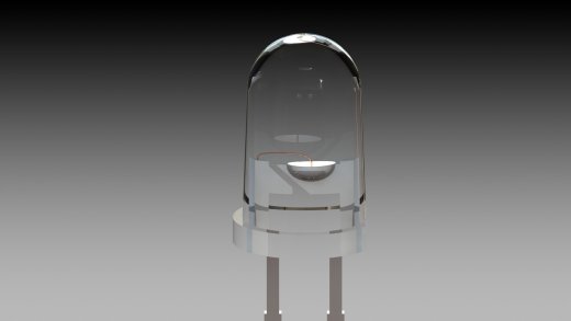 LED 5mm 白色 模型缩略图