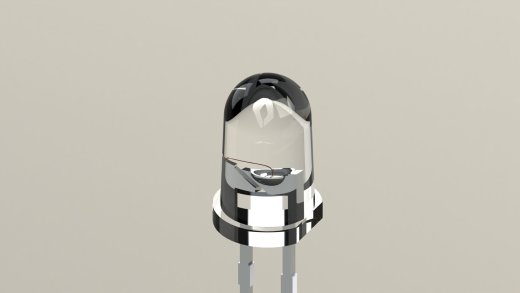 LED 5mm 白色 模型缩略图