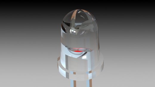 LED 5mm 白色 模型缩略图