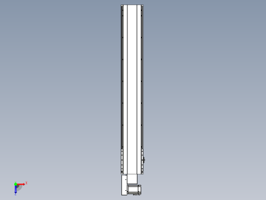 皮带直线轴半封闭可选导轨TPA-HNB-202D-140-L1200-ML-C-P75-N3俯视缩略图