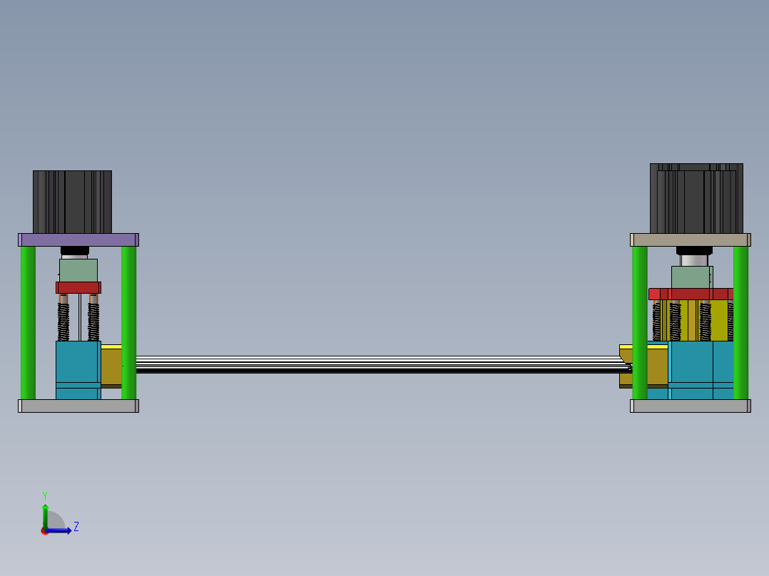2ZY 外挡水组合冲切工装sw18可编辑左视图