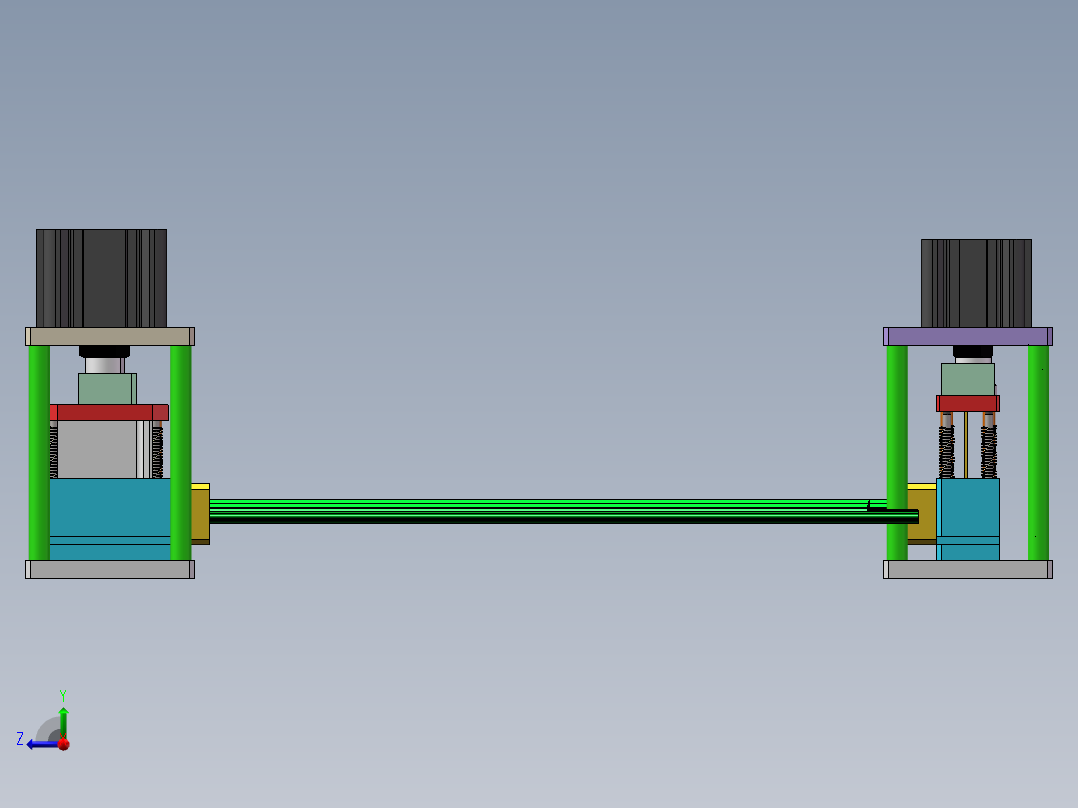 2ZY 外挡水组合冲切工装sw18可编辑右视图