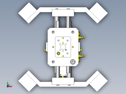 鼓状工件卡盘机构俯视缩略图