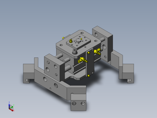 鼓状工件卡盘机构正等轴测缩略图