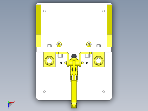 手动简易开孔夹具俯视缩略图