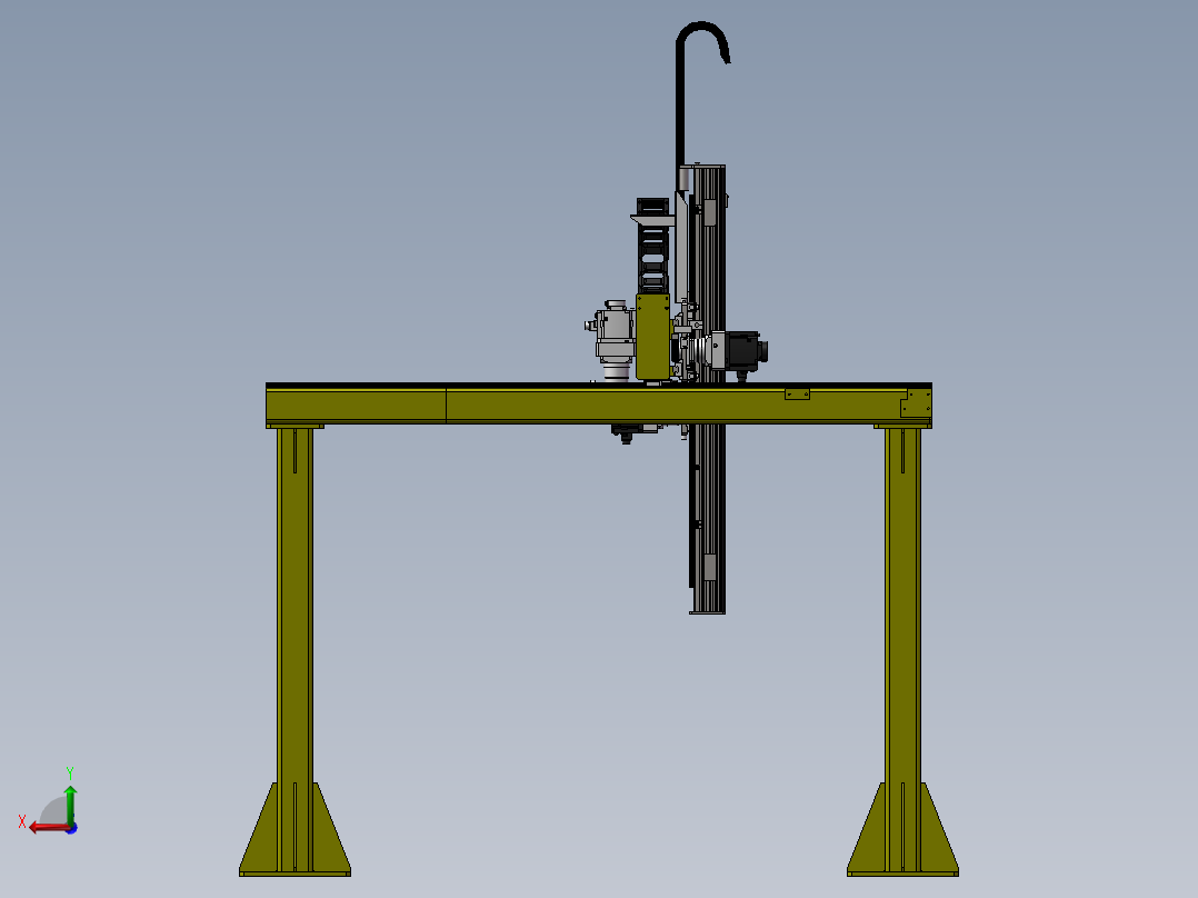 TE-桁架机械手sw12后视图