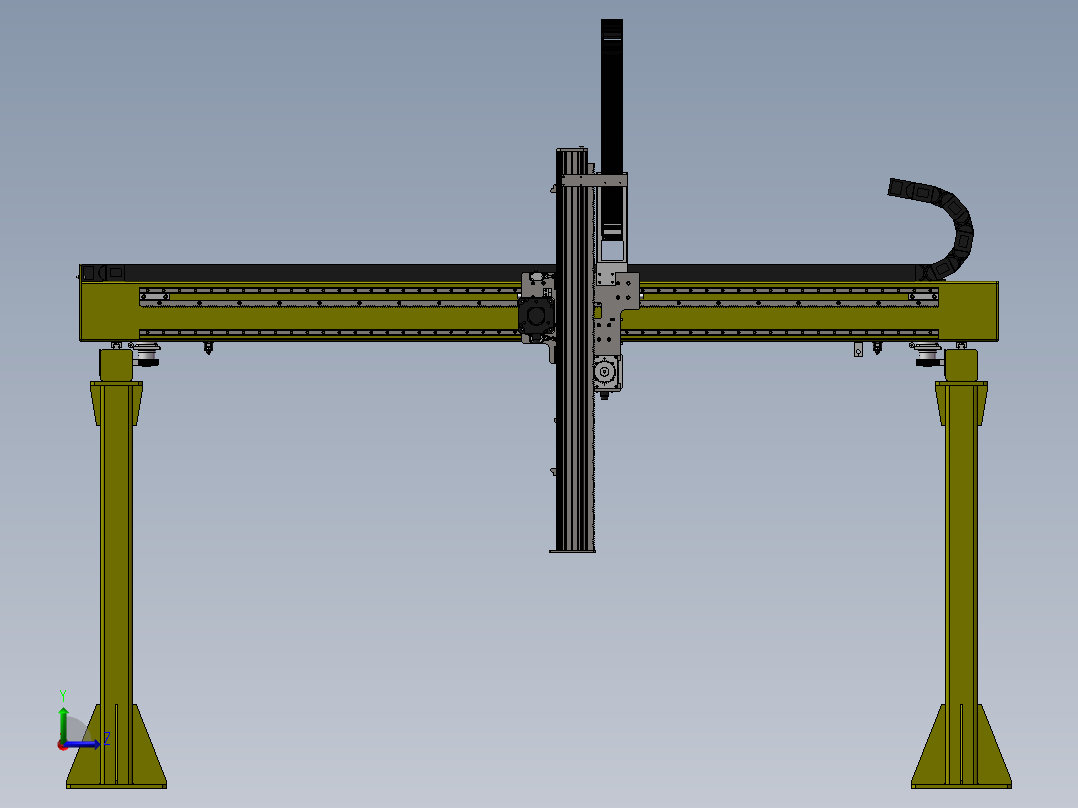 TE-桁架机械手sw12左视图