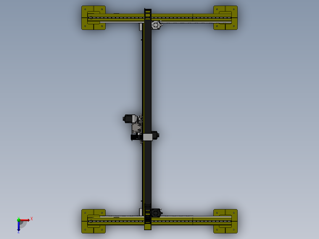 TE-桁架机械手sw12俯视图