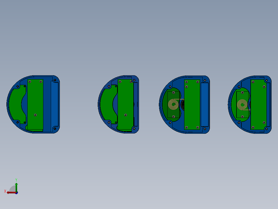 Door Access刷卡门禁锁模型3D图纸 Solidworks设计 附IGS STEP后视图