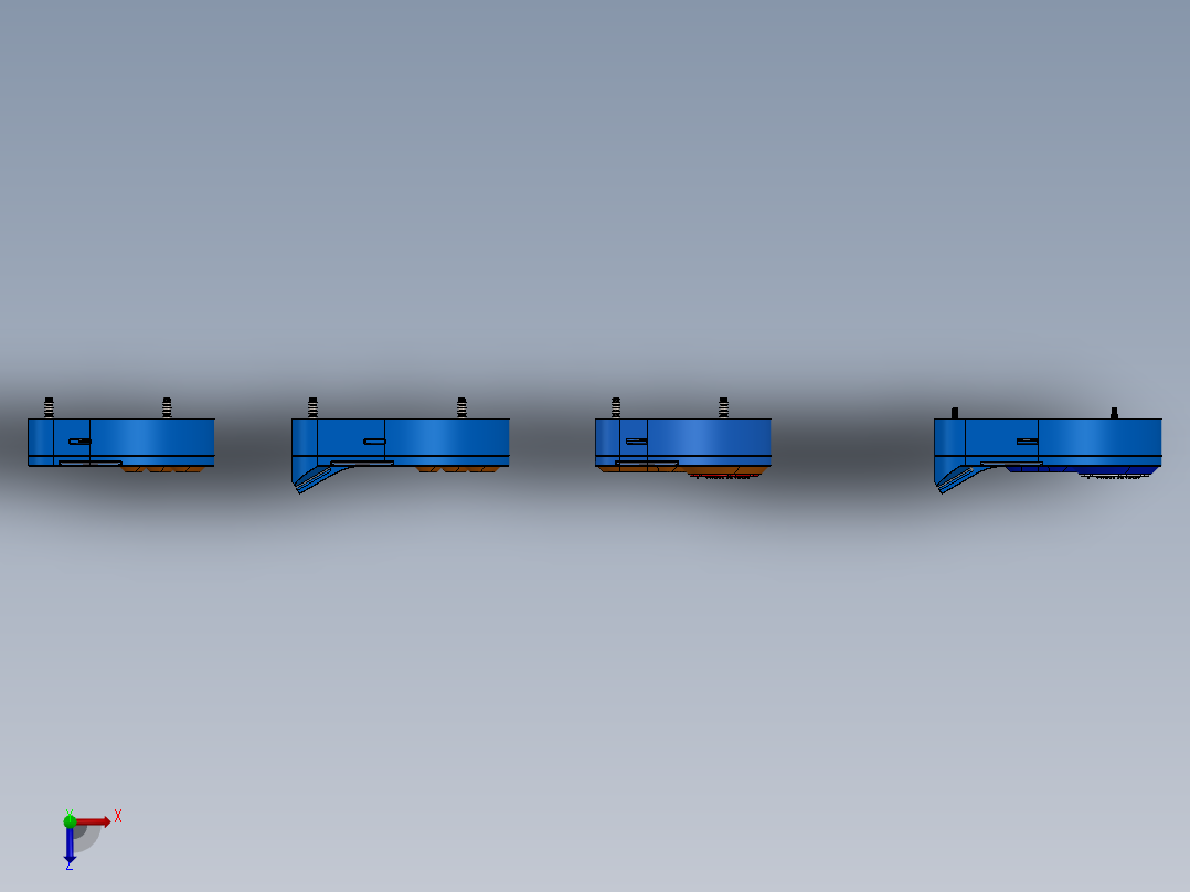 Door Access刷卡门禁锁模型3D图纸 Solidworks设计 附IGS STEP俯视图