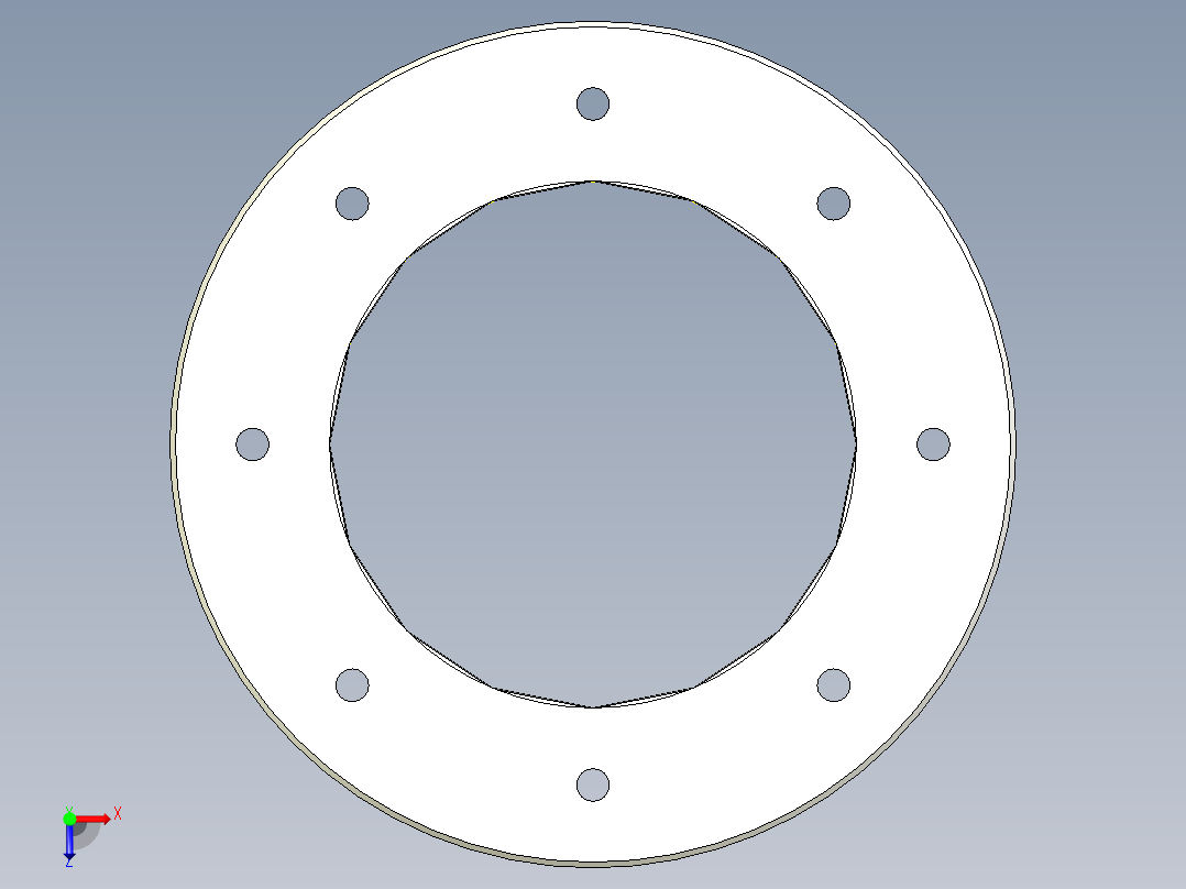直管管道3D模型俯视图