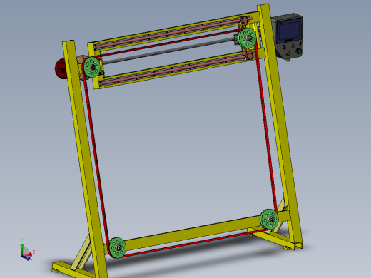 V带长度测量试验装置