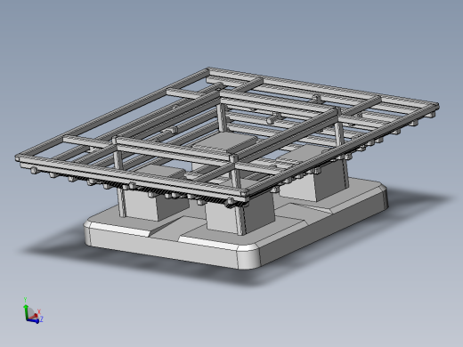 Pagoda宝塔支架结构3D图纸 Solidworks设计