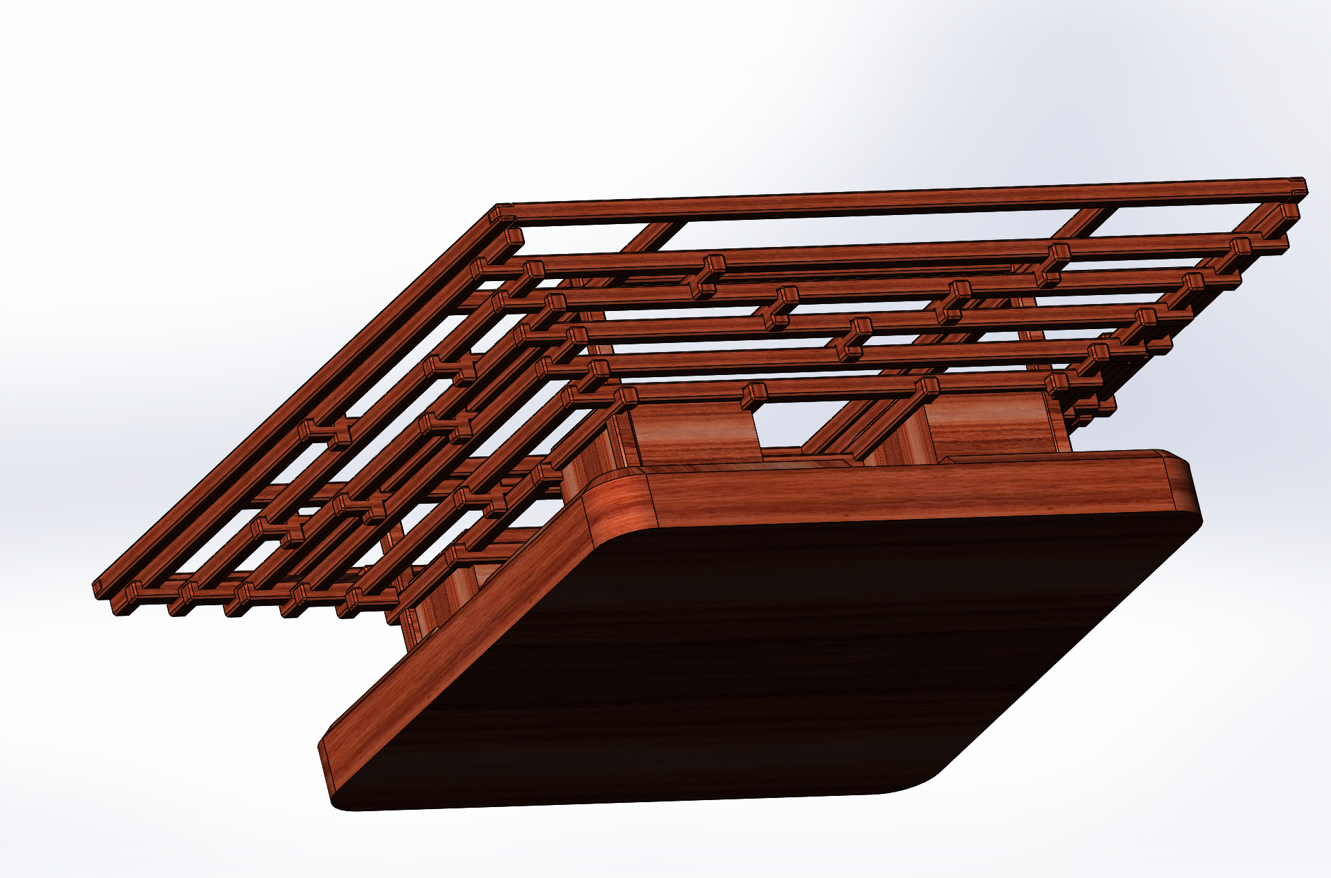 Pagoda宝塔支架结构3D图纸 Solidworks设计
