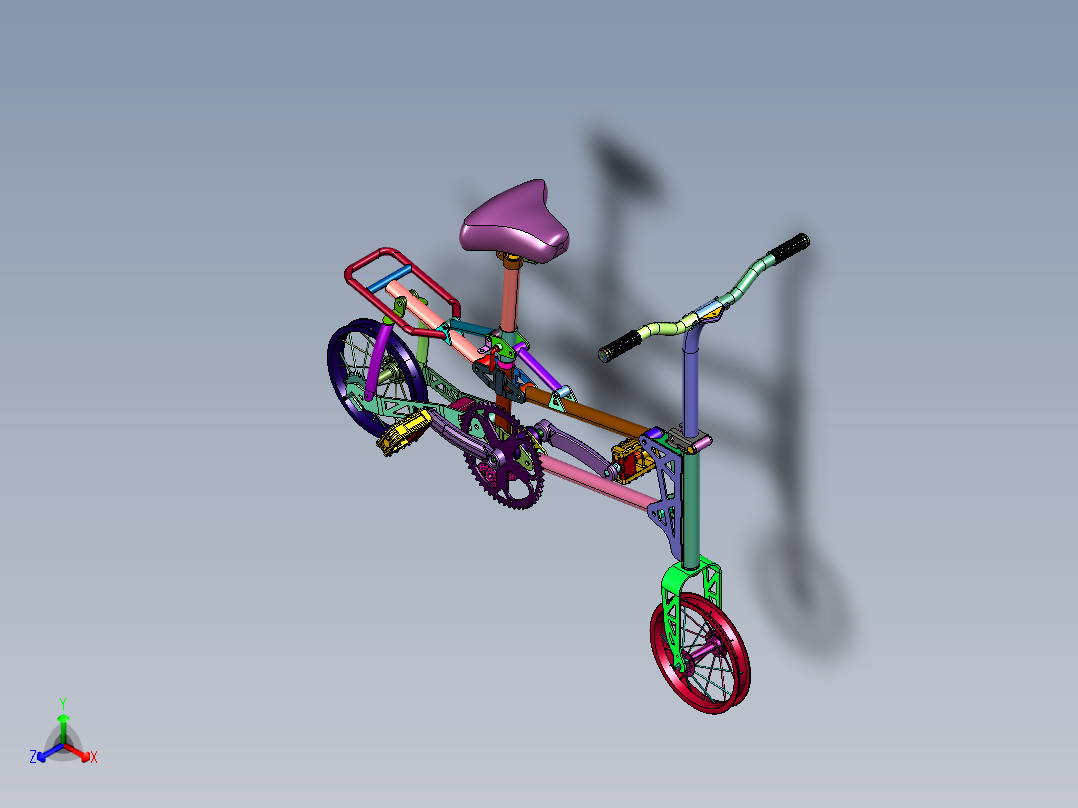 折叠超轻便携铝合金自行车