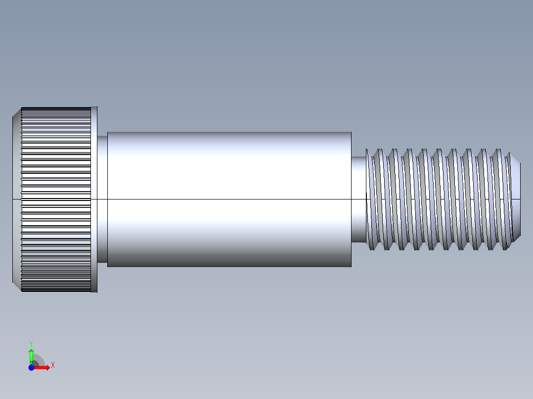 公制SH螺栓选择（DME）-SB DME PM12 x30.STEP前视图