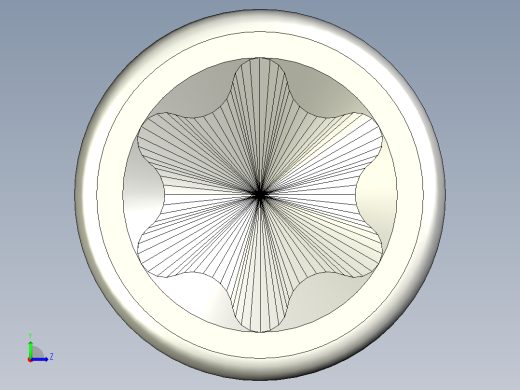 螺钉-Hexalobular_socket_screw-M4-15-15-3-5-3.7-R0.3.stp左视缩略图