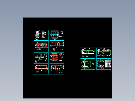 某400立方米矩形消防水池和泵房结构施工图