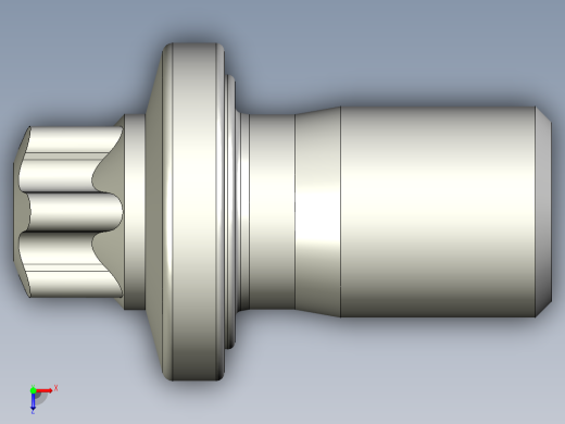 六角螺钉-Hexalobular_screw-M20-30-20-21-32-18.2.stp俯视缩略图